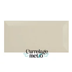 Carrelage métro biseauté gris clair 7,5x15