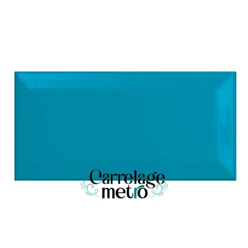 Carrelage métro couleur Aqua blue turquoise 7,5x15