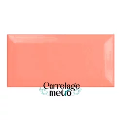 Carrelage métro 7,5x15 couleur rose saumon