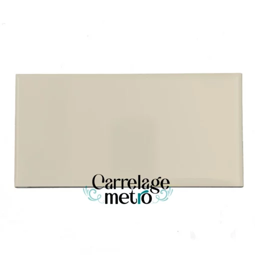 Carrelage métro biseauté 10x20 couleur gris clair