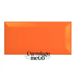 Carrelage metro 7,5x15 couleur orange