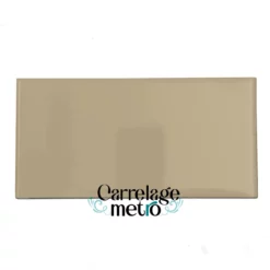 Carrelage métro biseauté 10x20 couleur gris pierre