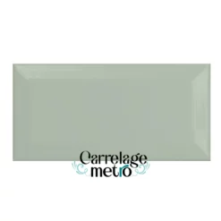 Carrelage métro 7,5x15 couleur sauge