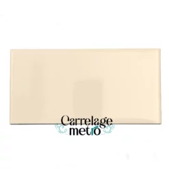 Carrelage métro lisse ou biseauté 10x20 couleur blanc cassé os