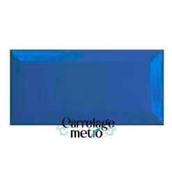 Carrelage métro 7,5x15 couleur bleu mer biseauté