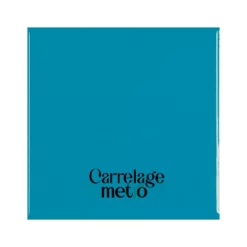 Carrelage métro plat carré couleur aqua blue bleu 10x10