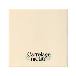 arrelage métro plat carré couleur blanc cassé 10x10