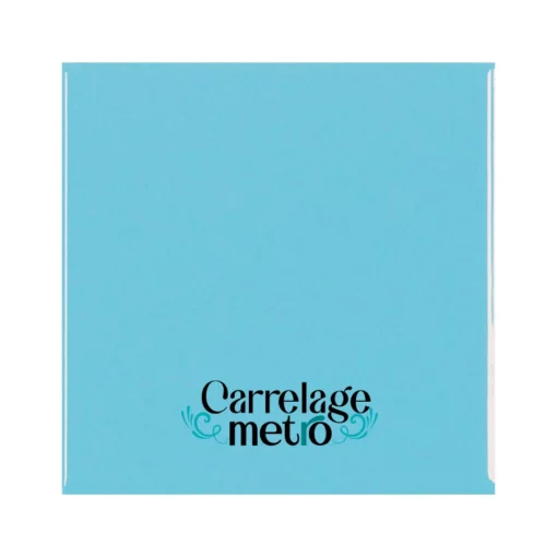 arrelage métro plat carré couleur bleu ciel 10x10