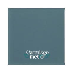 Carrelage métro plat carré couleur bleu mist 10x10