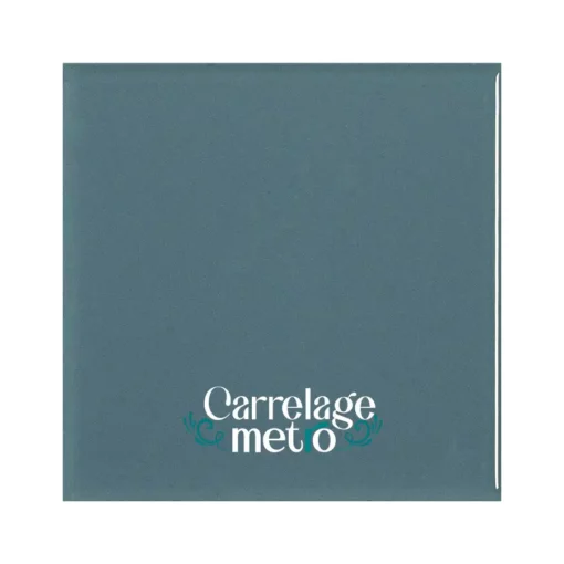 Carrelage métro plat carré couleur bleu gris mist 15x15