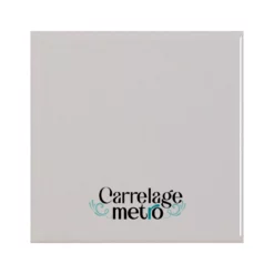 Carrelage métro plat carré couleur gris 15x15