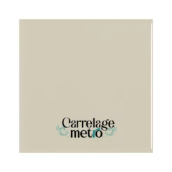 Carrelage métro plat carré couleur gris clair 10x10