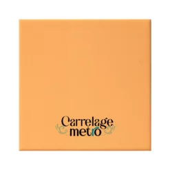Carrelage métro plat carré couleur moutarde orange 10x10