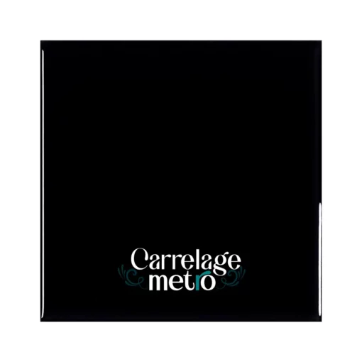 Carrelage métro carré 10x10 couleur noir