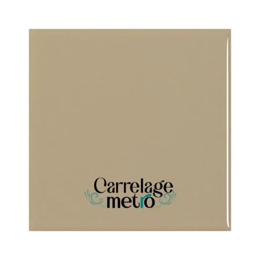 Carrelage métro plat carré couleur pierre 10x10