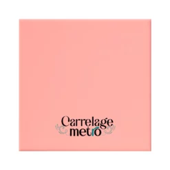 Carrelage métro plat carré couleur rose 15x15