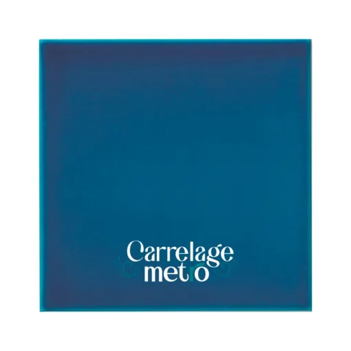Carrelage métro plat carré couleur bleu saphir 10x10