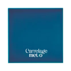 Carrelage métro plat carré couleur bleu saphir 15x15