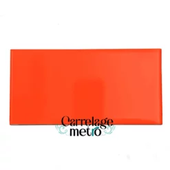 Carrelage métro 10x20 couleur rouge