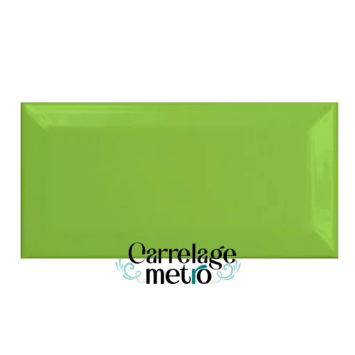 Carrelage métro 7,5x15 couleur vert oasis