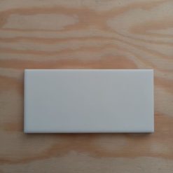 Carrelage métro 7,5x15 Blanc mat plat