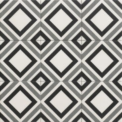 Carrelage ciment Belfast noir 20x20