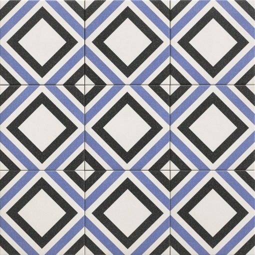 Carrelage ciment Belfast bleu 20x20