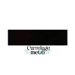 Carrelage métro biseauté ou lisse couleur noir 7,5x30