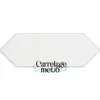 Carrelage métro picket plat couleur blanc mat 10x30