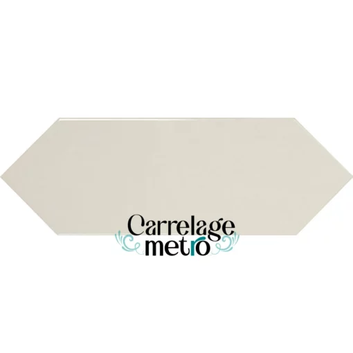 Carrelage métro picket couleur crème 10x30