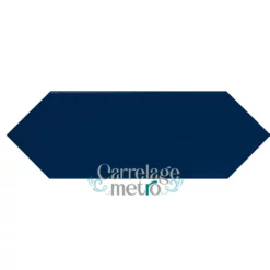 Carrelage métro picket plat bleu marine navy 10x30