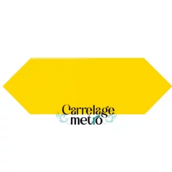 carrelage métro picket plat couleur jaune tournesol 10x30