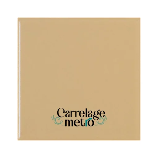 Carrelage métro plat carré couleur vert olive 15x15