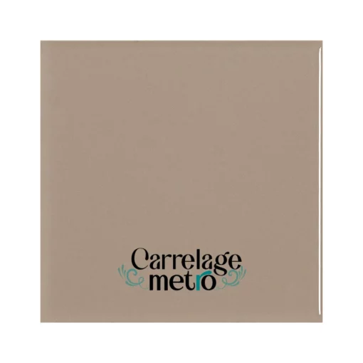 arrelage métro plat carré couleur taupe mink 10x10