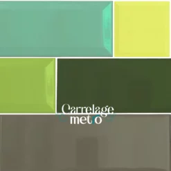 Carrelage métro Vert