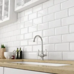 Carrelage métro blanc pour cuisine